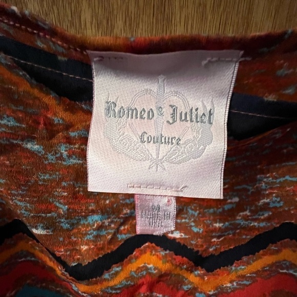 Romeo and Juliet NWOT women’s PEPLUM top size M - Picture 6 of 8
